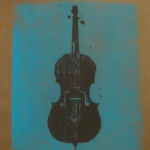 Cello wood block print